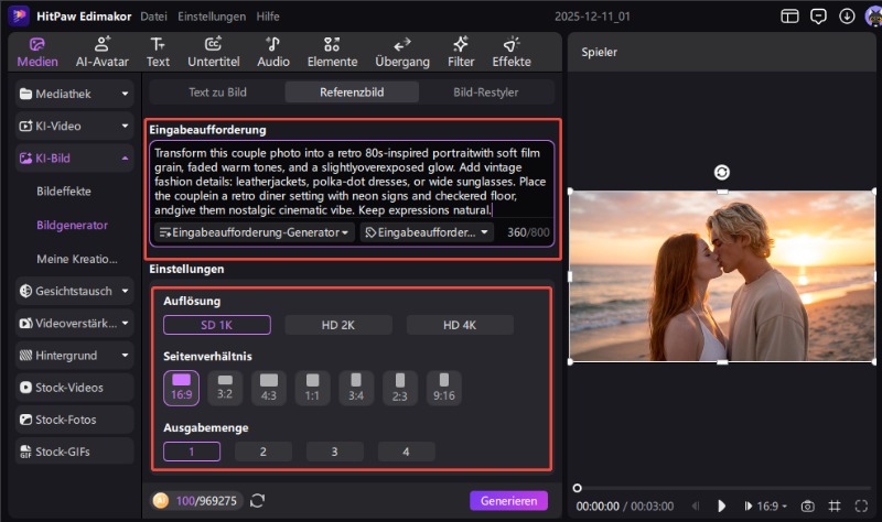Paar-KI-Fotogenerator