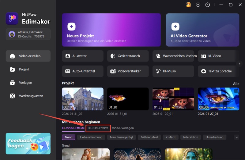 KI-Prompts für Mädchen – Gemini AI Bildeffekt auswählen