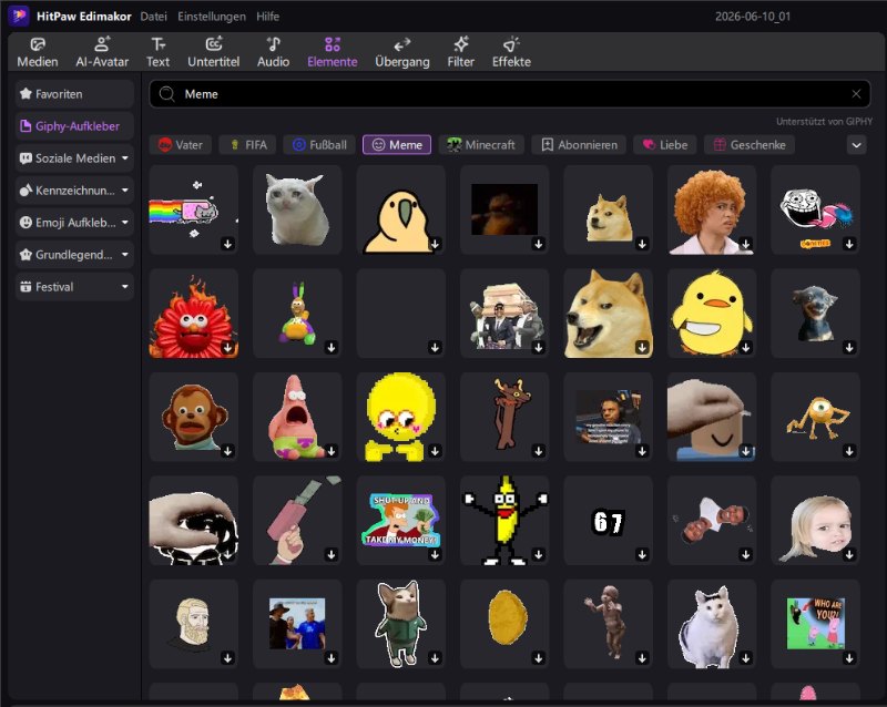 Die Exporteinstellungen in Edimakor zur Optimierung von Auflösung und Framerate für WhatsApp-Sticker