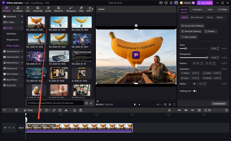 Nano Banana Bild generieren und überprüfen