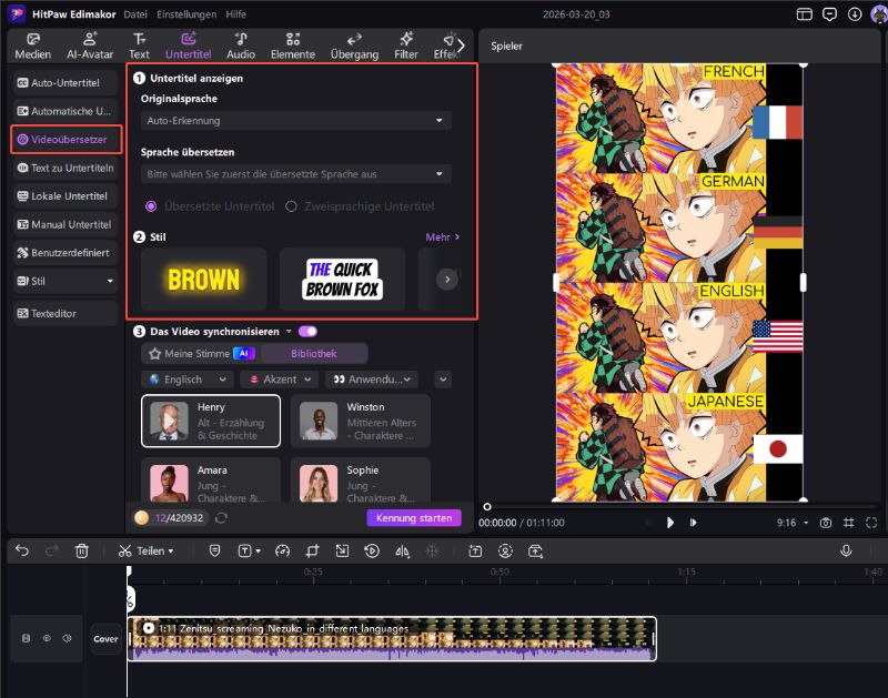 Untertitel übersetzen für Paramount Plus Inhalte