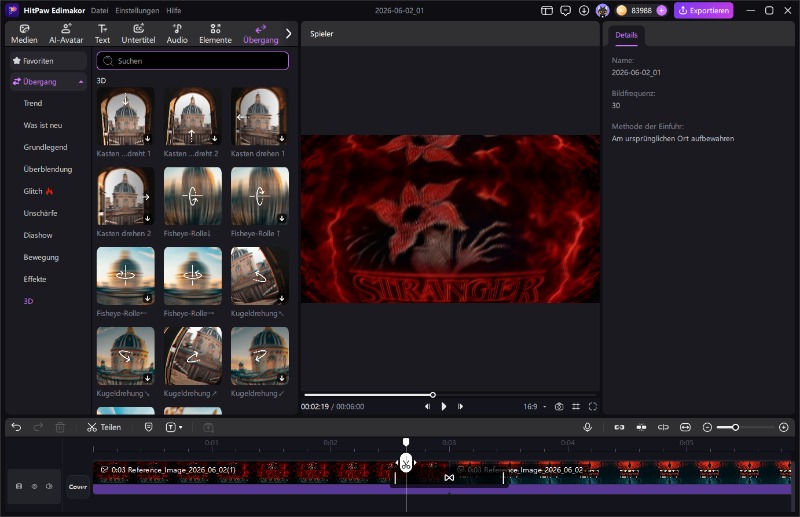 Stranger Things Upside Down Video exportieren