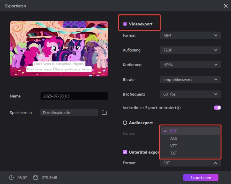 edimakor Videos übersetzen