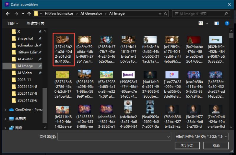 Themen des Weihnachtsvideos