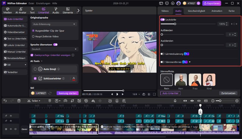 Gesang aus Lied entfernen mit KI Vocal Remover für Karaoke erstellen