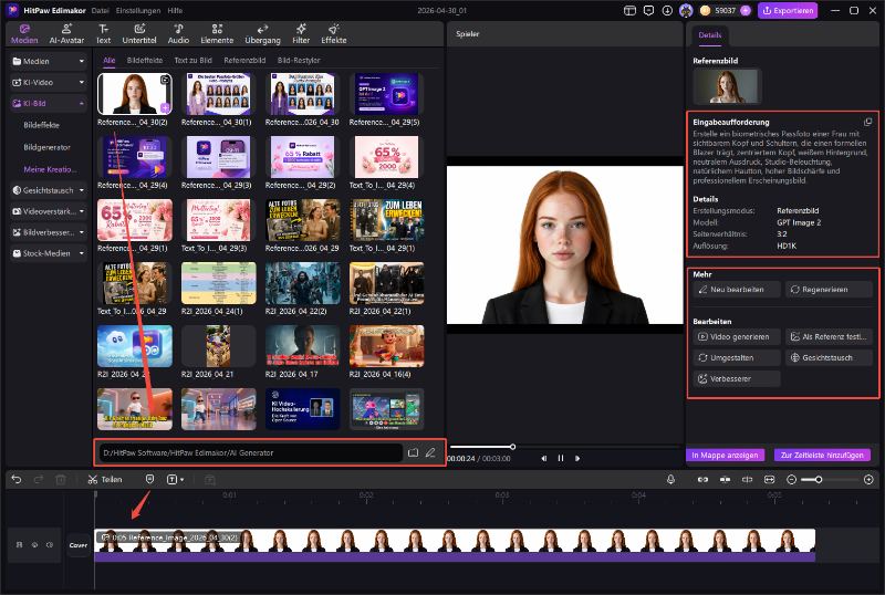 Fertige Shorts Videos exportieren und direkt auf Social Media hochladen