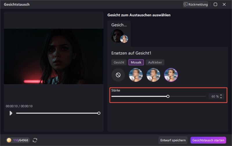 pixel stärke und tracking optionen in edimakor anpassen schritt 4