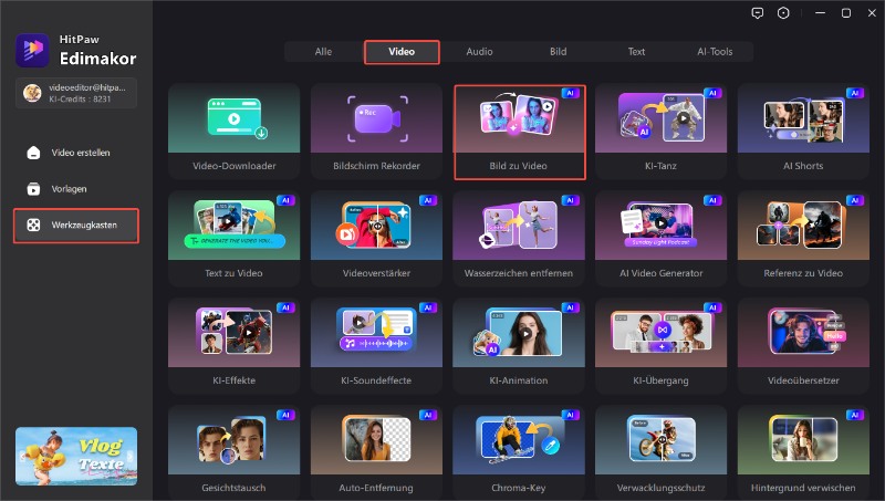 Videogenerator aus dem Prompt