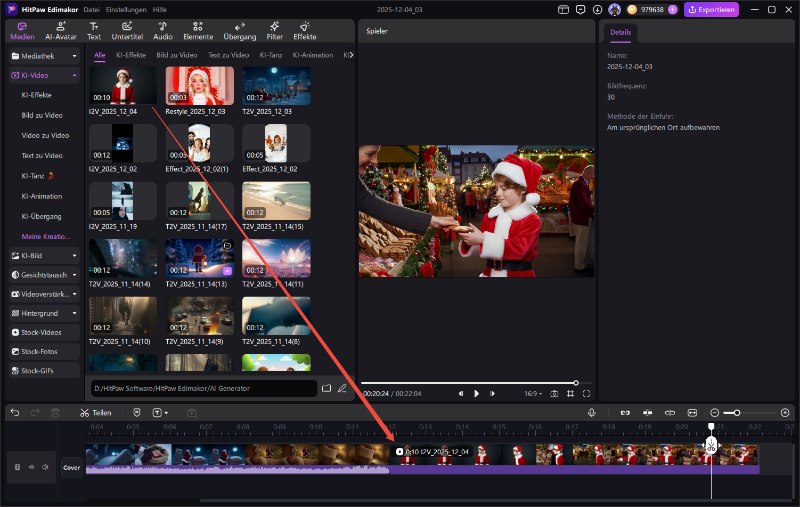 santa clause ai avatar edimakor