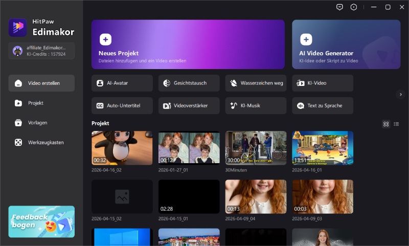 TikTok Übersetzer Oberfläche in Edimakor – Untertitel automatisch übersetzen