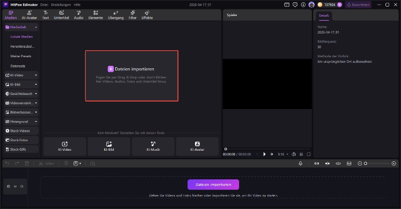 TikTok Video importieren für automatische Übersetzung und Untertitel