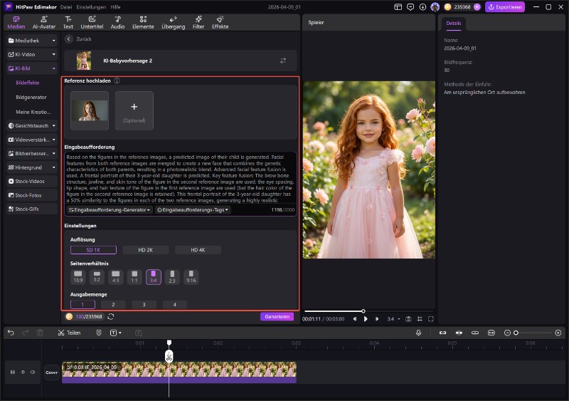 Referenzbild hochladen für Gemini AI Bildgenerator – Anleitung für Jungen