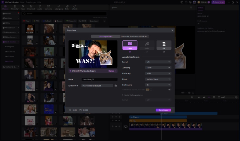 Edimakor GIF-Export