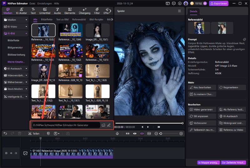 Corpse Bride Halloween-Make-up-Set
