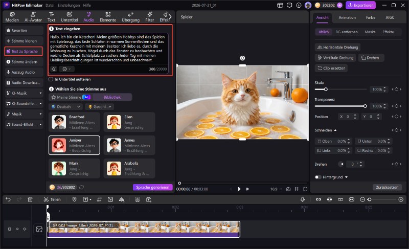 Edimakor als Alternative zu Google AI Studio für Text-to-Speech
