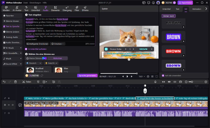 Edimakor – Google AI Studio-Alternative für Audio- und Untertitel-Generierung