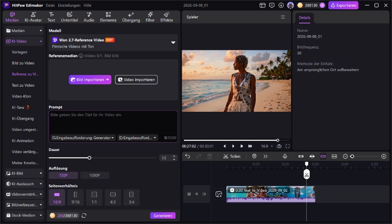 edimakor referenz zu video dashboard