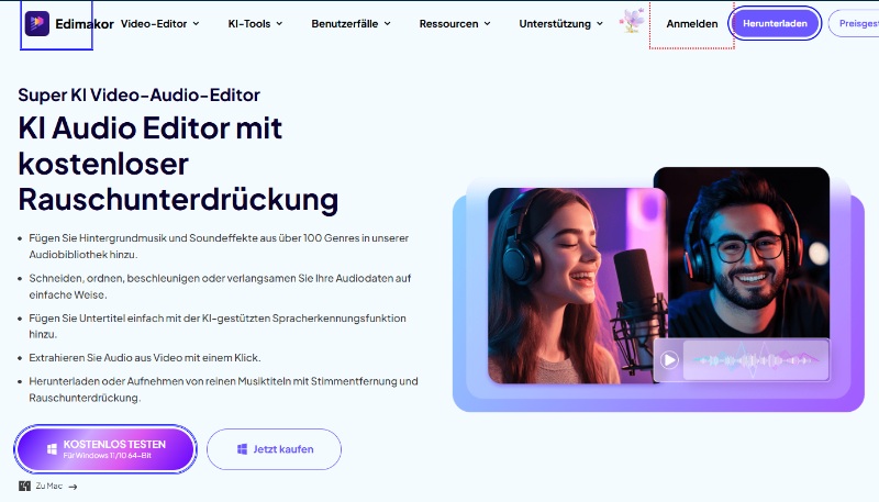 edimakor ai audio editor