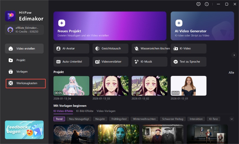 Edimakor BPM Finder – Beat-Erkennung starten