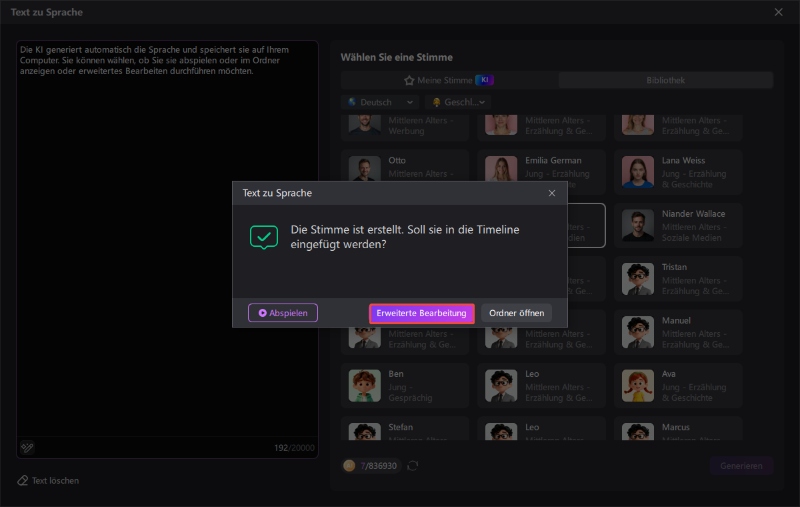 SpeechMA Sprachdatei automatisch generieren und speichern