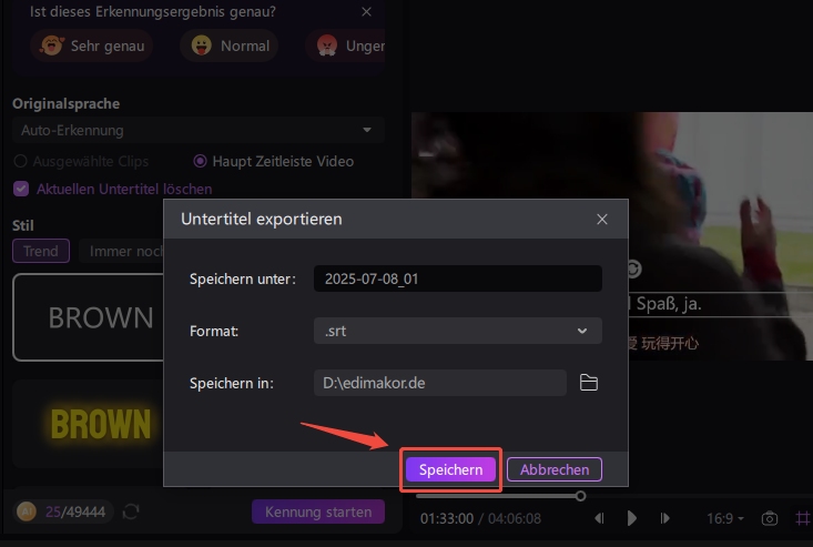 hitpaw edimakor auto subtitle guide 5