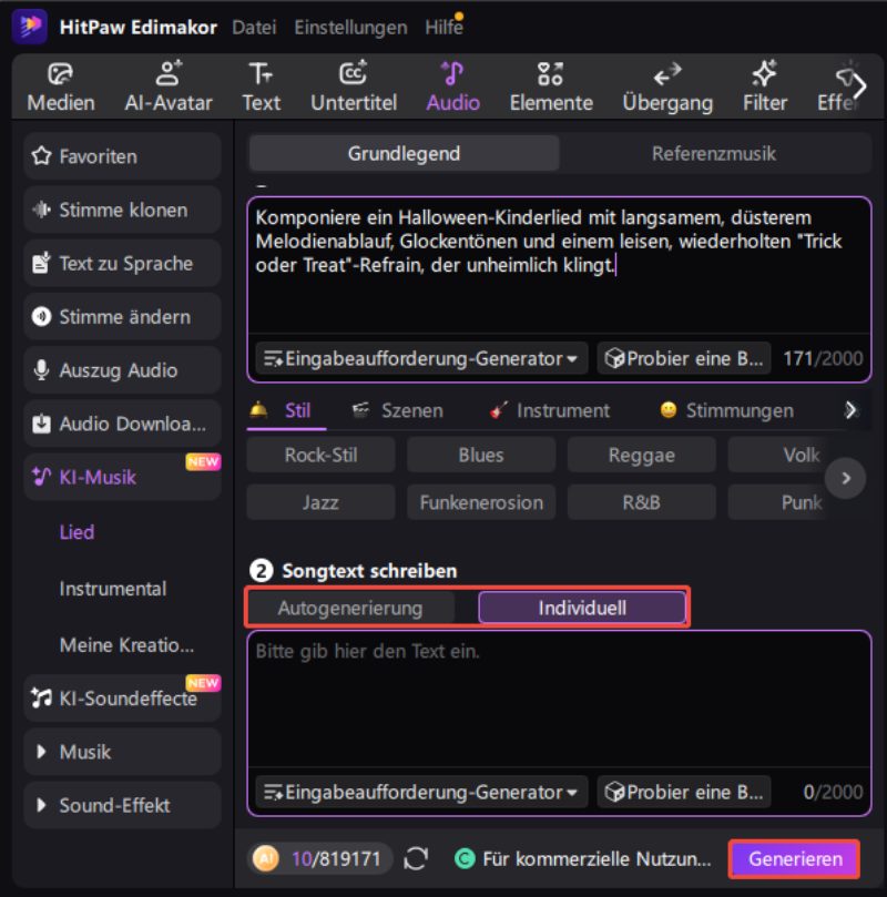ai halloween Schrecklicher Sound