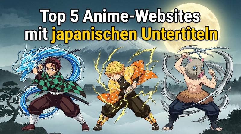 Anime mit japanischen Untertiteln