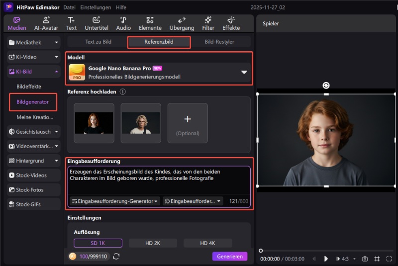 Edimakor Babygesicht-Vorhersage Schritt 5