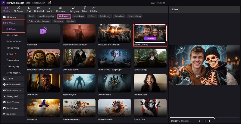 halloween ki video effects