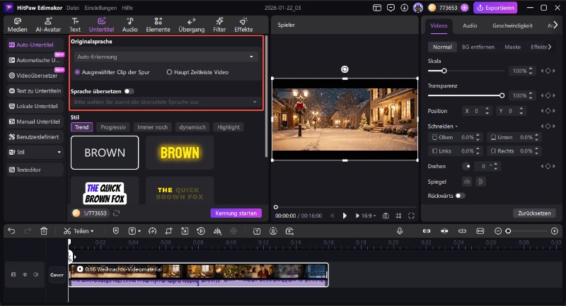 MKV-Videodatei in das Programm importieren – Import-Schaltfläche