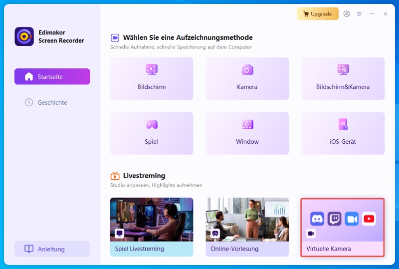 OBS virtuelle Kamera in Discord einrichten