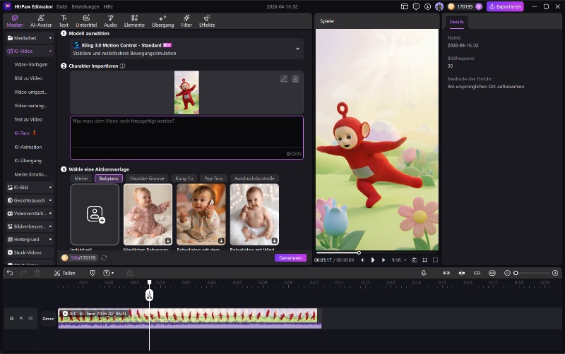KI Prompt Generator für tanzende Babys Video Ideen