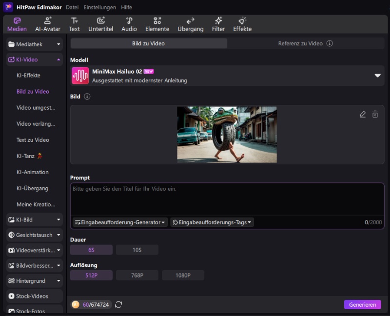 Tung Tung Tung Sahur – Eingabeaufforderungen und Generierung