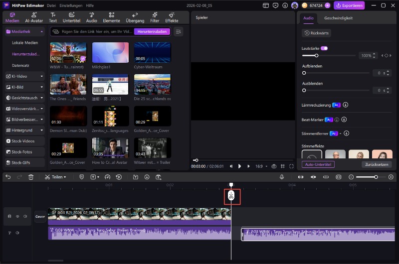 Tung Tung Tung Sahur Audio schneiden und anpassen