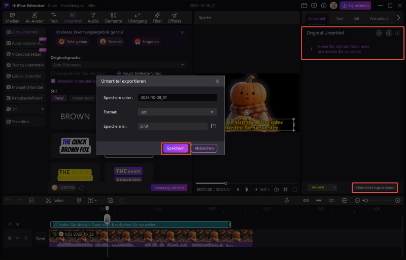 downsub comHerunterladen und Speichern von Untertiteln