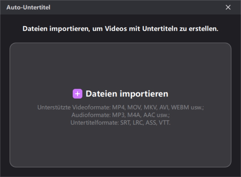 edimakor Untertitel extrahieren
