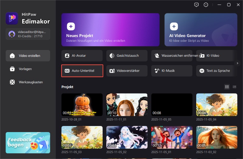 edimakor Start Projekt