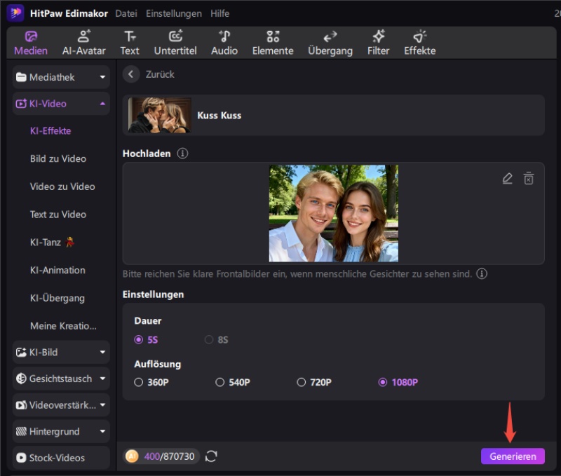 facial recognition in process