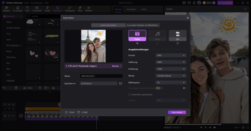 Video Sticker Anleitung 3