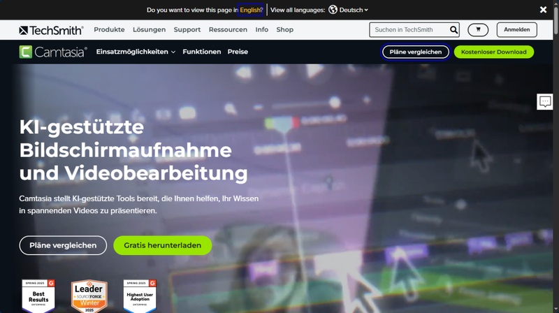 aufnahmeprogramm pc camtasia