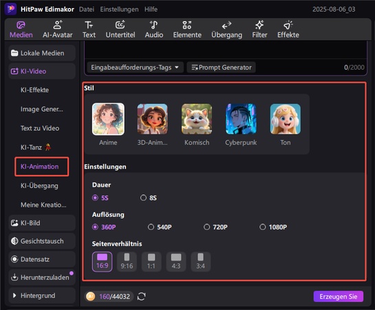 3D-Animation generieren mit Edimakor