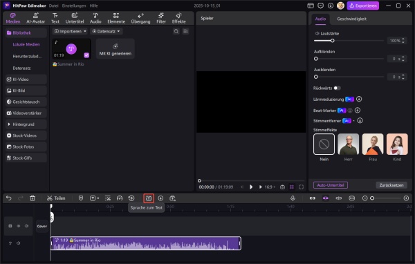 Untertitel & Zeitstempel anpassen