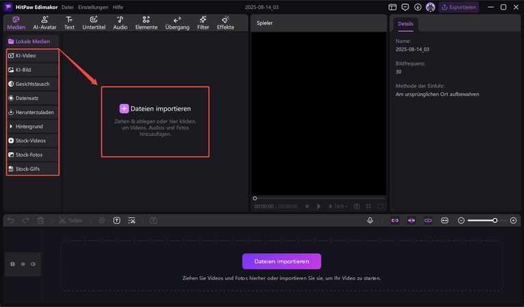 dateien ziehen und ablegen