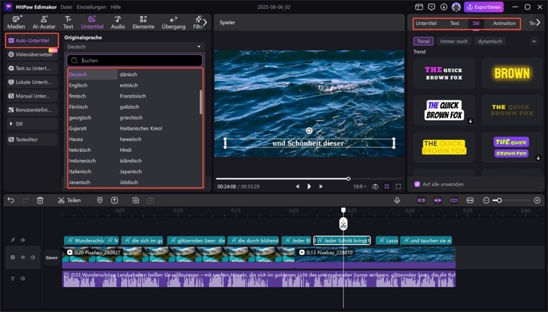 edimakor Untertitel übersetzen