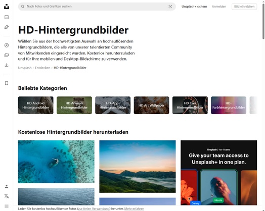 Unsplash Wallpapers mit hochwertigen Bildern auf dem Mac