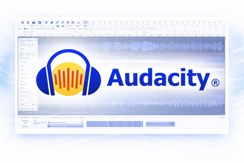 Audacity sound mixer software und audio mixer software für Aufnahme, Bearbeitung und Mixing von Audiodateien