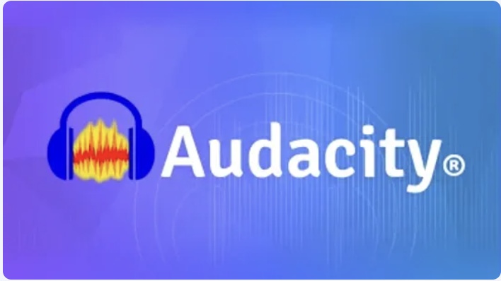 Audacity Audio-Editor Benutzeroberfläche mit mehreren Spuren