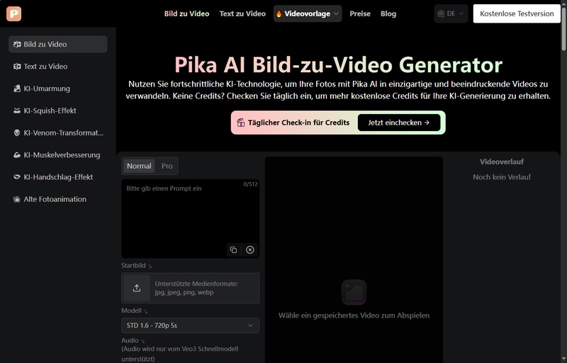 alte bilder zum leben erwecken mit Pika Labs