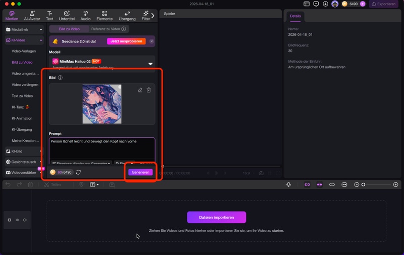 bild animation erstellen ki