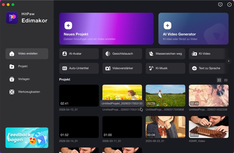 alte fotos in edimakor importieren